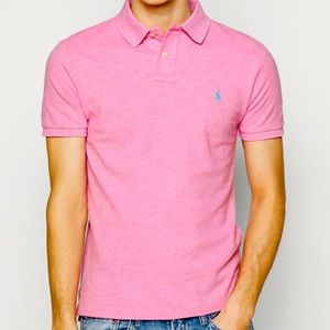 Stunning Ralph Lauren men’s pink heather polo shirt XL